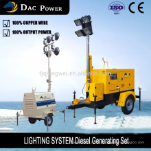 5kva Diesel Generator Set 4 x 400 Watt Lichter Mobile Lichtmast